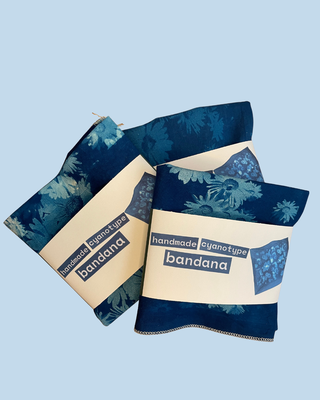 Handmade Cyanotype Bandana