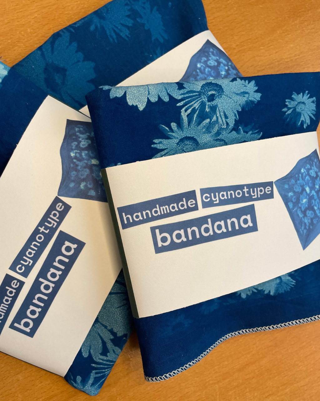 Handmade Cyanotype Bandana