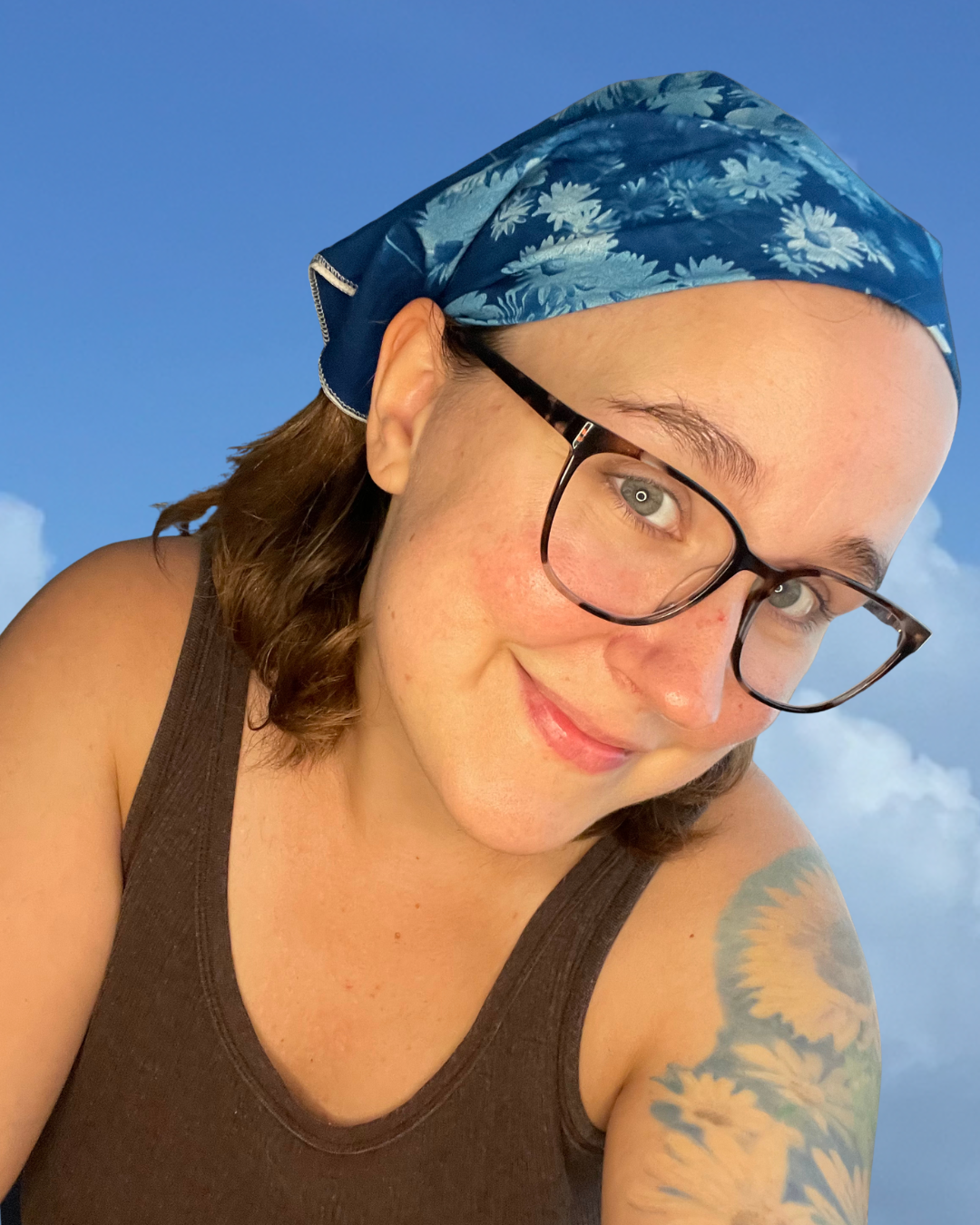 Handmade Cyanotype Bandana