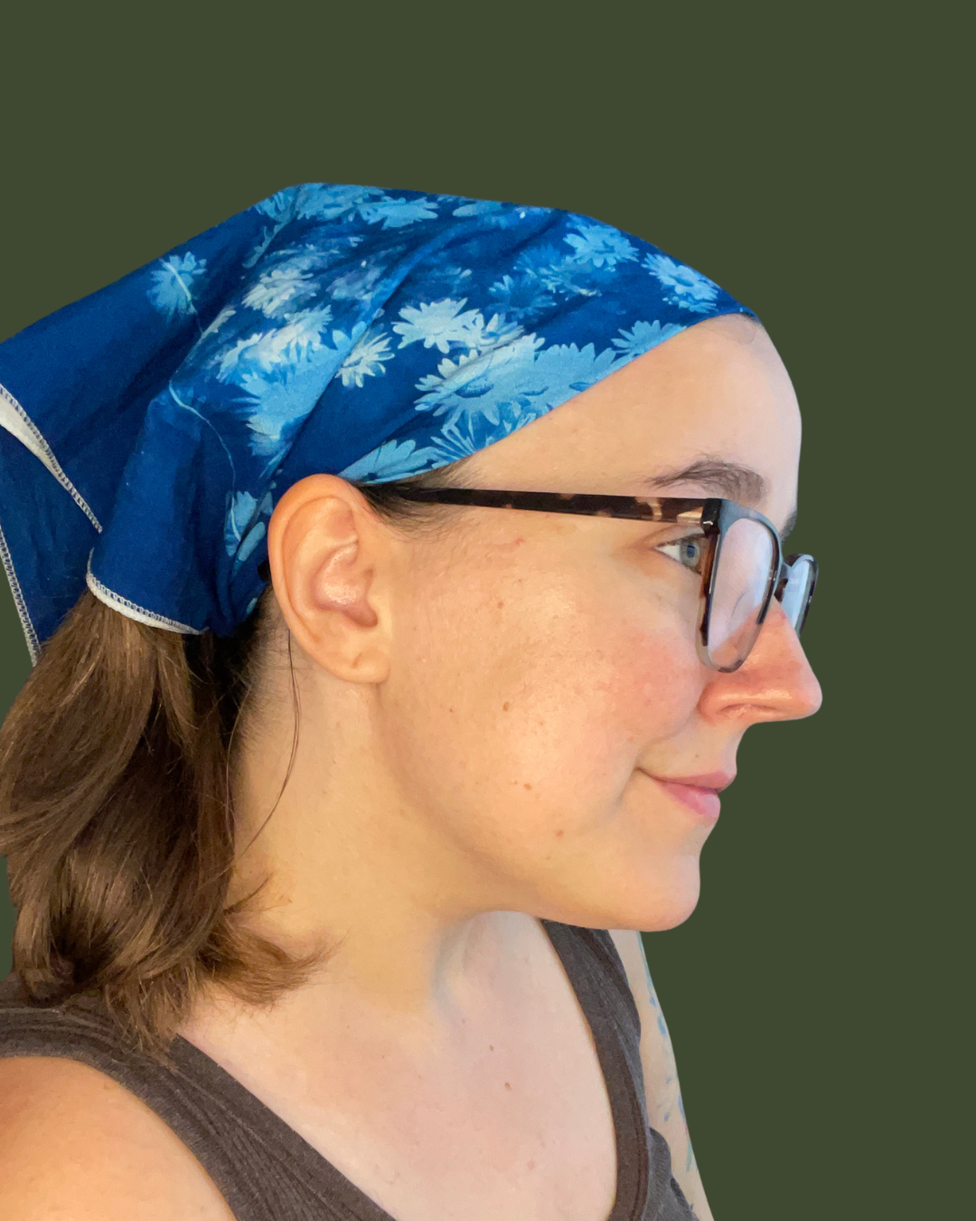 Handmade Cyanotype Bandana